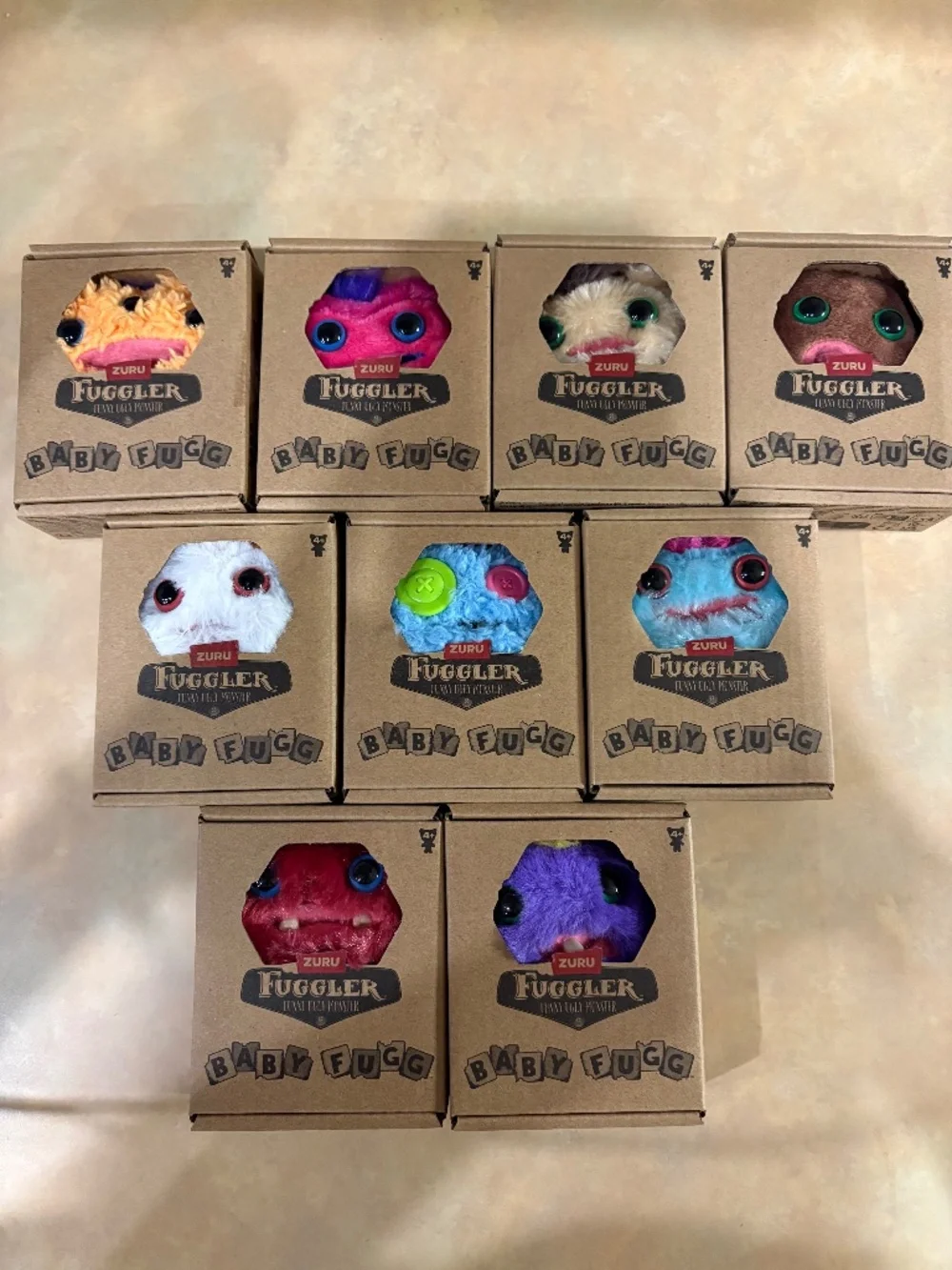 FUGGLER BABY FUGG SERIES 4 COMPLETE SET OF 9 !